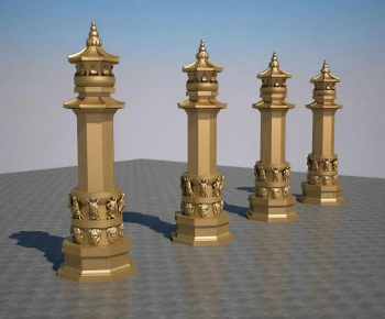 Chinese Style Column-ID:384215121