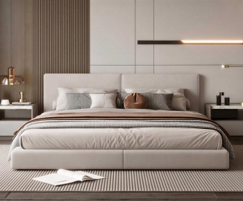 Modern Double Bed-ID:575207959