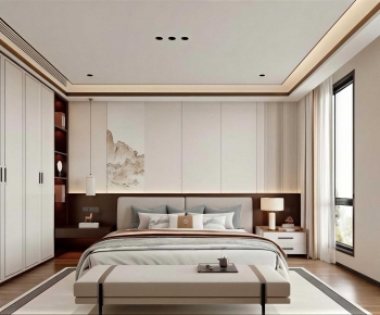 New Chinese Style Bedroom-ID:753400347