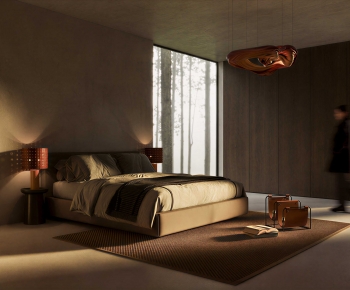 Wabi-sabi Style Bedroom-ID:676368007