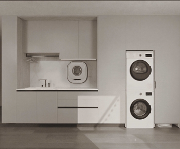 Modern Laundry Cabinet-ID:939392092
