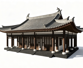 Chinese Style Ancient Architectural Buildings-ID:410751104