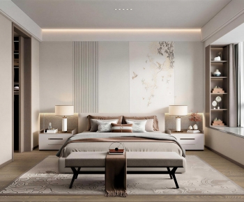 New Chinese Style Bedroom-ID:446919929