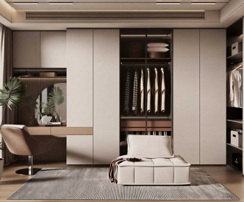 Modern Clothes Storage Area-ID:864465958