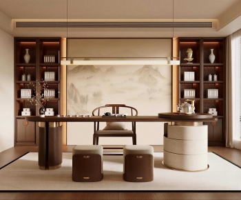 New Chinese Style Tea House-ID:716696985