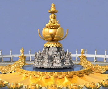 Chinese Style Sculpture Sketch-ID:433589944