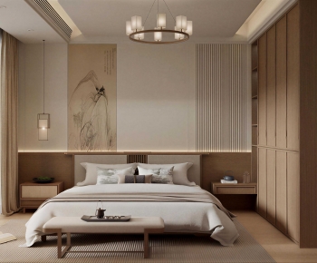 New Chinese Style Bedroom-ID:987179041