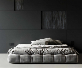 Modern Double Bed-ID:925040014
