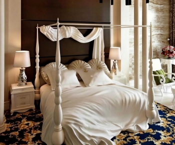 New Classical Style Double Bed-ID:496392012