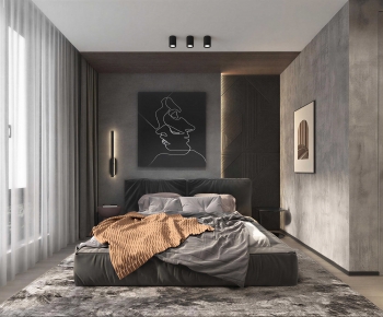 Industrial Style Bedroom-ID:706533916