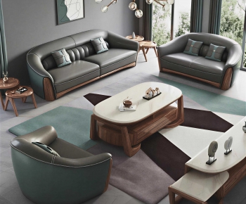 New Chinese Style Sofa Combination-ID:328051095