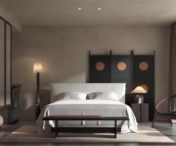Wabi-sabi Style Bedroom-ID:463972097