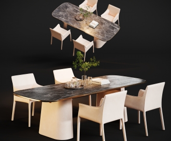 Modern Dining Table And Chairs-ID:550481085