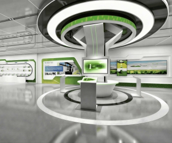 Modern Office Exhibition Hall-ID:740431072