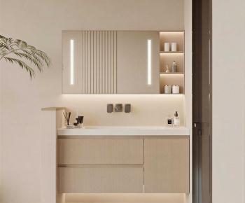 Modern Bathroom Cabinet-ID:155575999