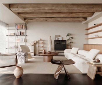 Wabi-sabi Style A Living Room-ID:511892089