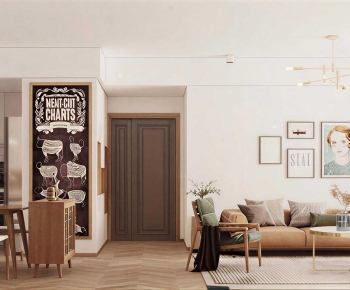 Nordic Style A Living Room-ID:498217114