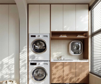 Modern Balcony Laundry Room-ID:344259983