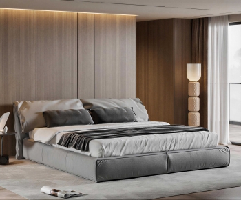 Modern Double Bed-ID:118634949