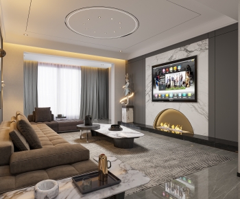 Modern A Living Room-ID:788088084