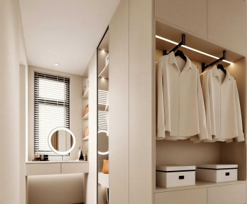 Modern Clothes Storage Area-ID:619090083