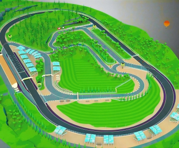 Modern Architectural Bird's-eye View Planning-ID:864543917