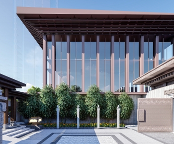 New Chinese Style Architecture Of Artistic Style-ID:501075983