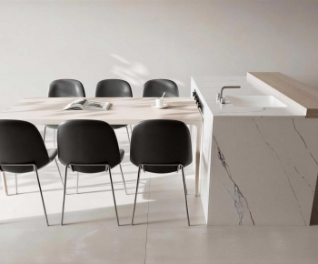 Modern Dining Table And Chairs-ID:113539937