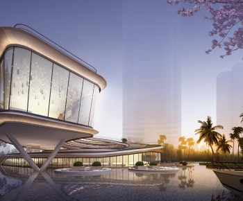 Modern Architecture Of Artistic Style-ID:708029996