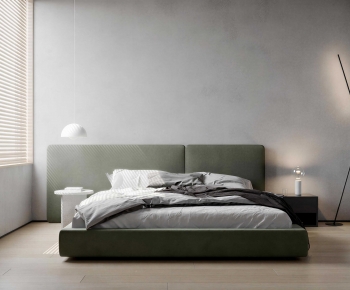 Modern Double Bed-ID:594402073