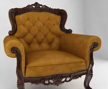 European Style Single Sofa-ID:367646939