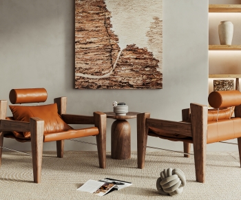Wabi-sabi Style Lounge Chair-ID:538487916