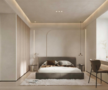 Wabi-sabi Style Bedroom-ID:749665985