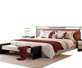 New Chinese Style Double Bed-ID:329027898