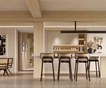 Wabi-sabi Style Dining Room-ID:133187063