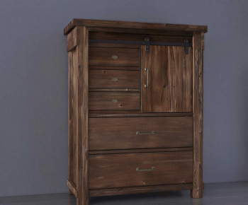 Country Style Retro Style Side Cabinet-ID:531572109