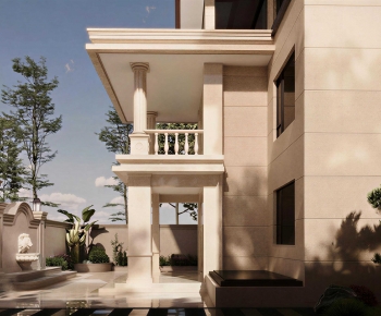 European Style Courtyard/landscape-ID:304157022