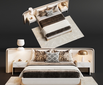 Modern Double Bed-ID:732249986