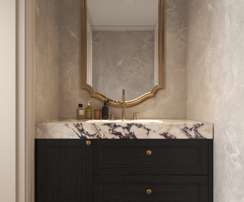 French Style Bathroom Cabinet-ID:689515117