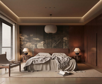 Wabi-sabi Style Bedroom-ID:262780244