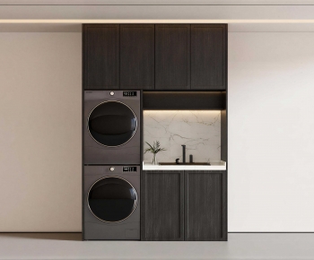 Modern Laundry Cabinet-ID:449628844