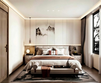 New Chinese Style Bedroom-ID:143409973