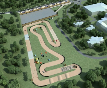 Modern Architectural Bird's-eye View Planning-ID:571440943