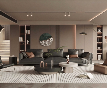 Modern A Living Room-ID:594079022