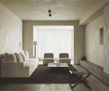 Wabi-sabi Style A Living Room-ID:699425945