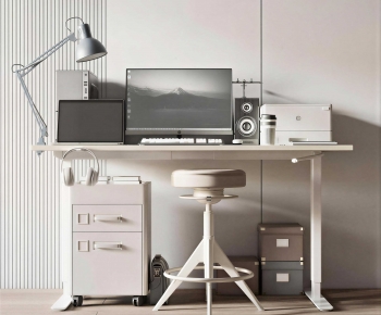 Modern Computer Desk And Chair-ID:633687024