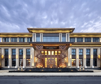 Modern Appearance Of Commercial Building-ID:757389176