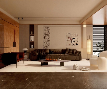 Modern A Living Room-ID:717458017