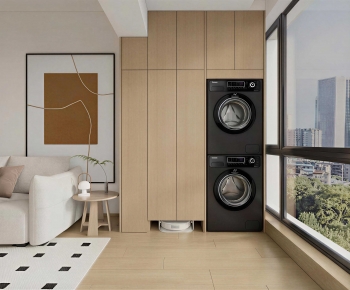 Modern Balcony Laundry Room-ID:783629899