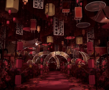 New Chinese Style Banquet Hall-ID:387391091